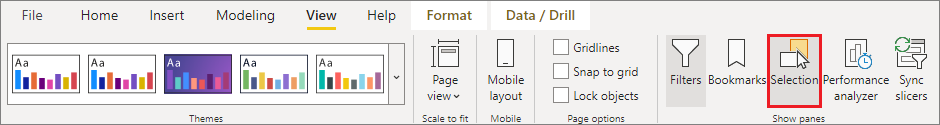 Screenshot der Registerkarte „Ansicht“ im Menüband mit hervorgehobener Auswahl