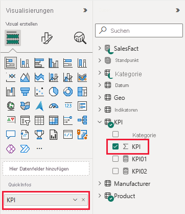 Screenshot shows the Visualizations pane and the Data pane with a value for the tooltip.