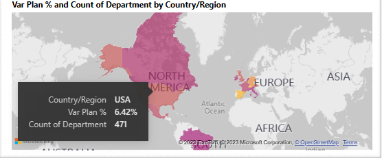 Screenshot shows the revised tooltip for the map visualization.