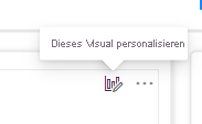 Screenshot: Symbol „Dieses Visual personalisieren”