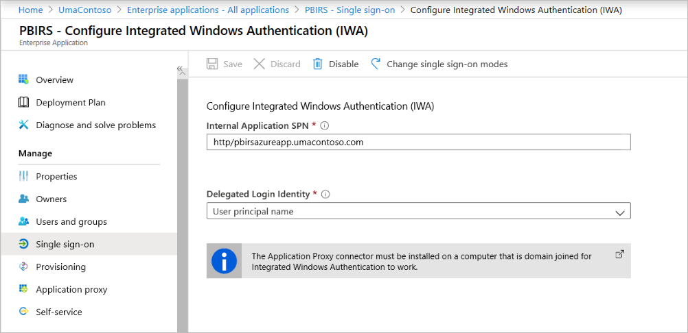 Konfigurieren der integrierten Windows-Authentifizierung