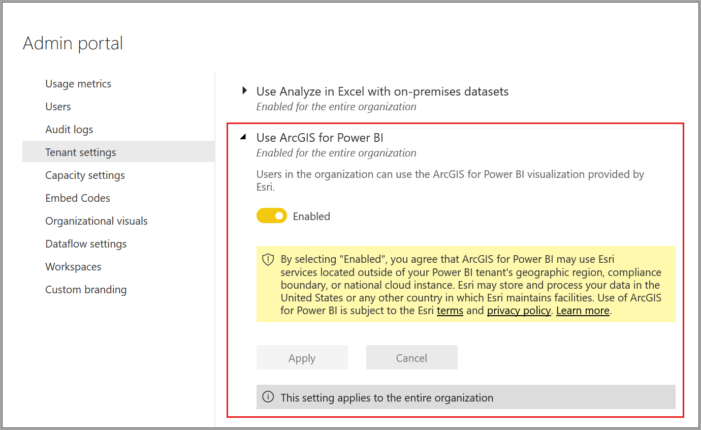 Screenshot: Administratoroptionen im Admin-Portal.