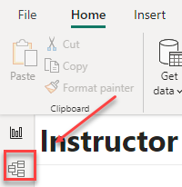 Modelloptionen in Power BI.