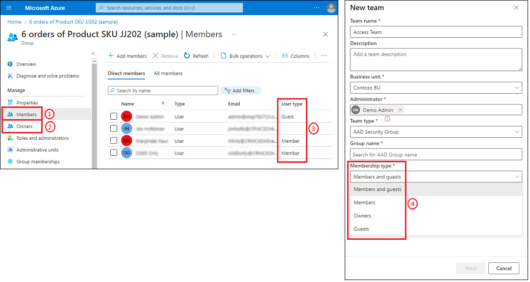 Wie passen Microsoft Entra-Mitglieder zu Dataverse-Gruppenteammitgliedern