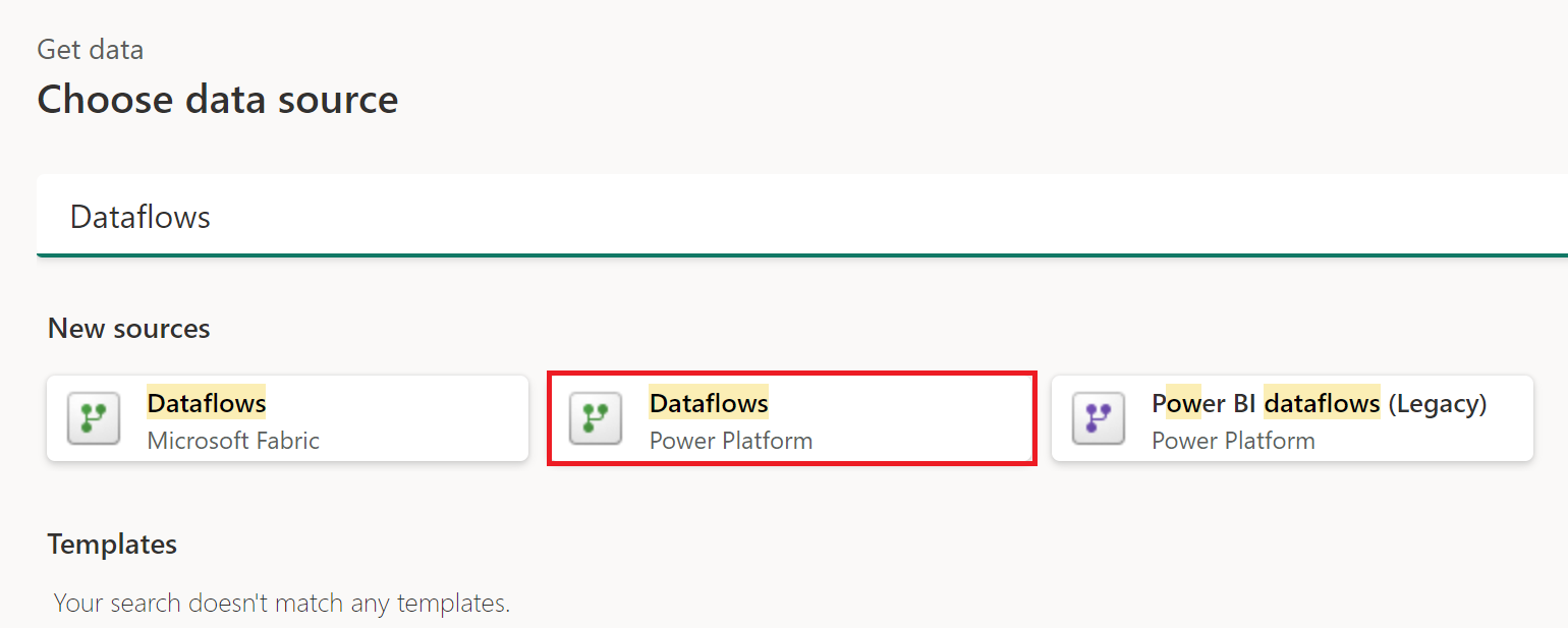 Abrufen von Daten aus Power Query Online.