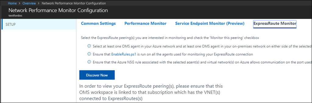 Ansicht „ExpressRoute-Monitor“