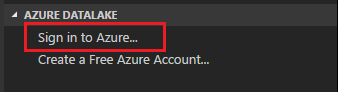 Auswahl „Bei Azure anmelden“ im Explorer