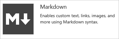 Markdown widget