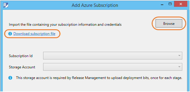 Azure subscription details