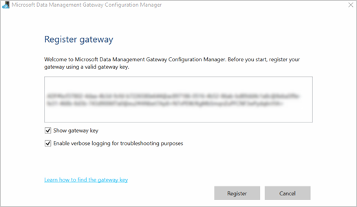 Registrieren des Gateways