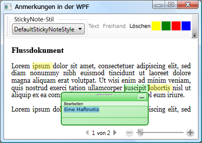 Anmerkungsformatierung