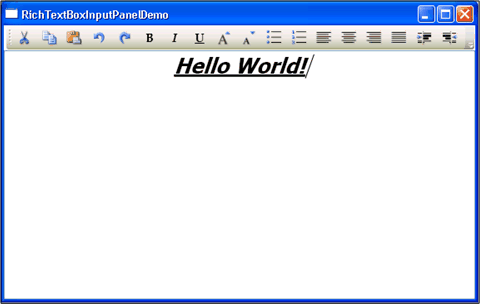 RichTextBox mit ToolBar