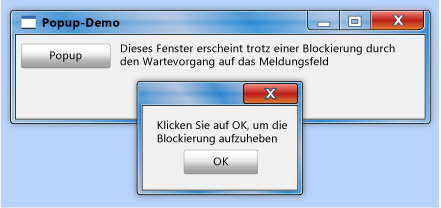 MessageBox mit einer Schaltfläche "OK"