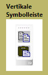 Vertikale Symbolleiste