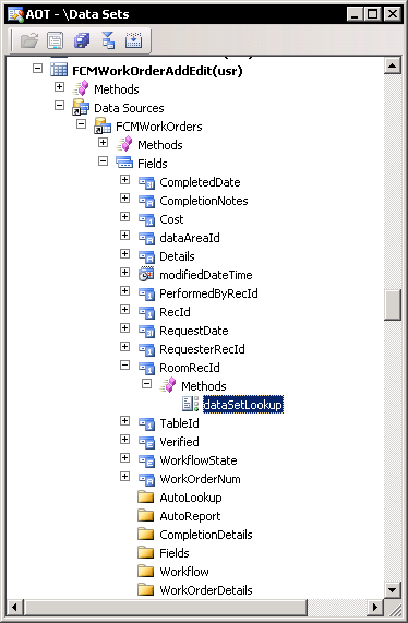 dataSetLookup Method