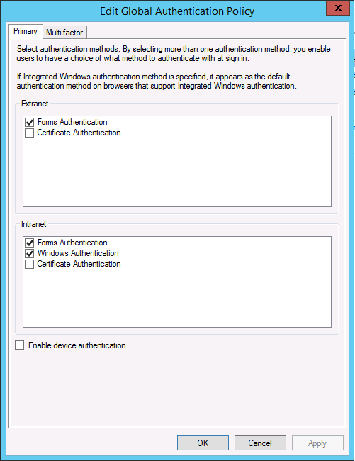 Aktivieren der Formularauthentifizierung