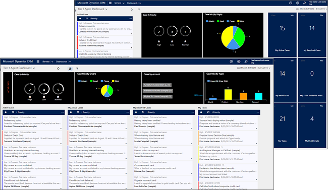 Interaktiver Servicehub von Dynamics 365