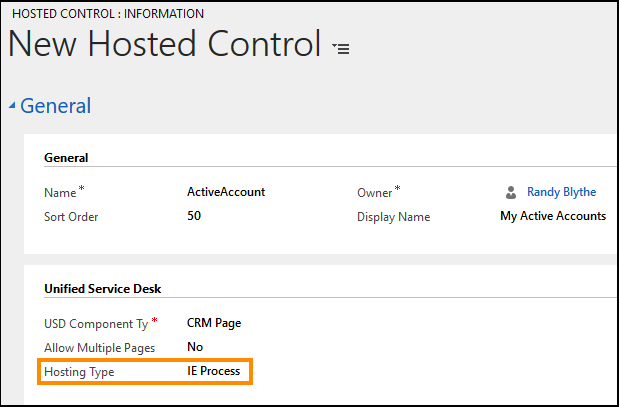 Hostingtypen in Unified Service Desk