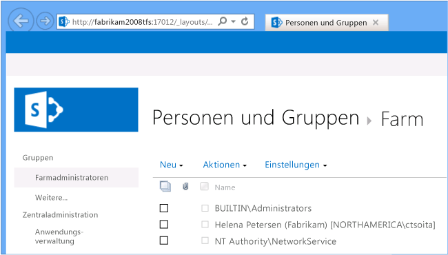 Die Anweisungen für Ihre Version von SharePoint befolgen