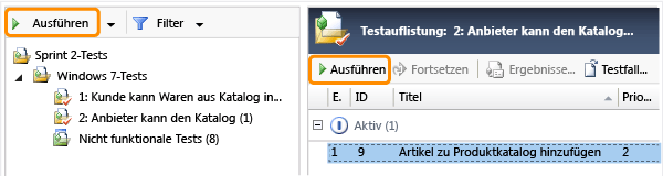 Test über Microsoft Test Manager starten