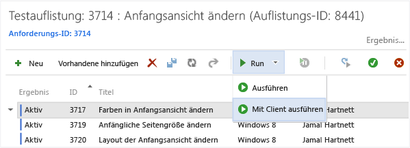 Test in Microsoft Test Manager ausführen