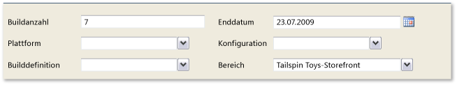 Filter für Buildqualitätsindikatoren