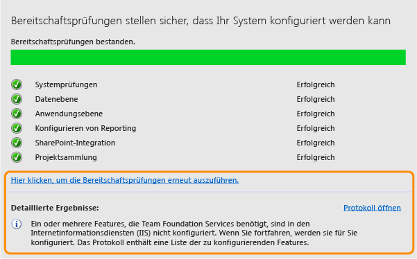 Ausführliche Ergebnisse zur Fehlerbehandlung verwenden