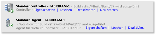 Anzeigen des laufenden Buildprozesses auf dem Buildserver