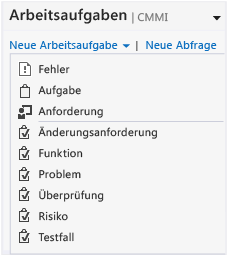 CMMI-Arbeitsaufgaben