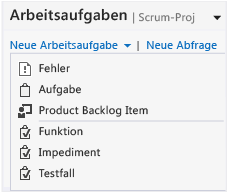 Scrum-Arbeitsaufgaben