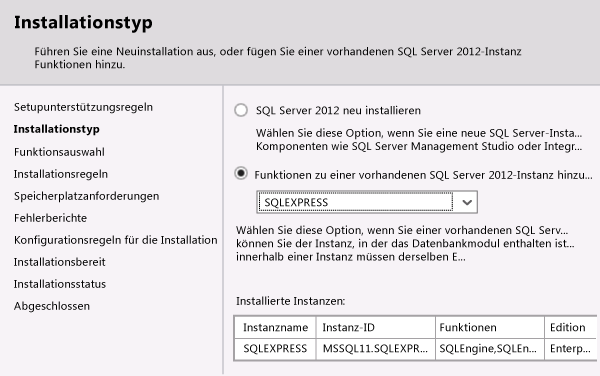 Funktionen zu vorhandener Instanz hinzufügen