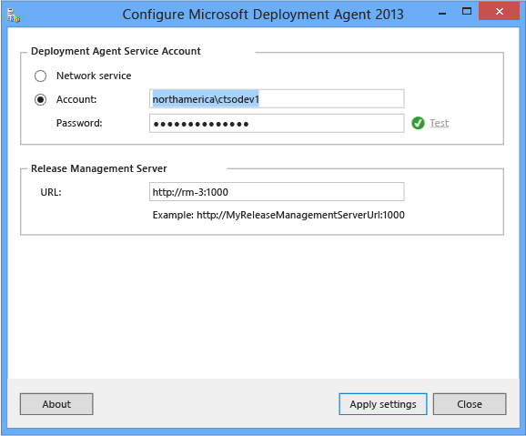 Microsoft Deployment Agent konfigurieren