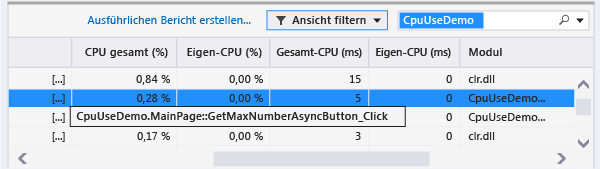 Suche nach geschachteltem externen Code