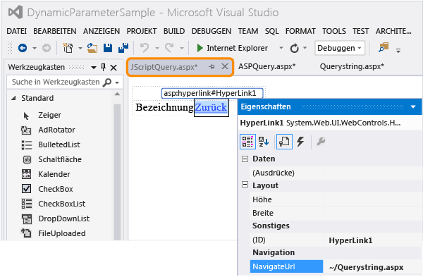 Das dritte Webformular hinzufügen und konfigurieren