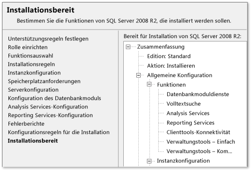 SQL Server 2008 R2 installieren - Fertig