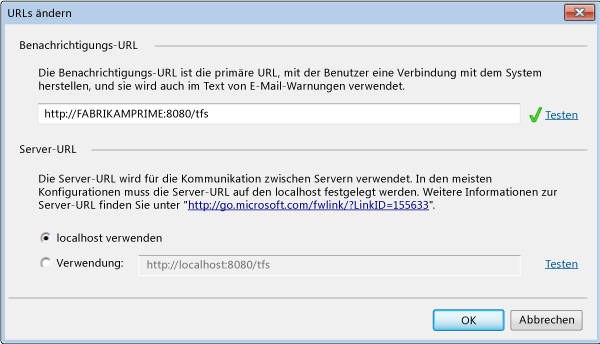 URL-Informationen aktualisieren