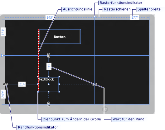 Entwurfsansicht XAML-Designer