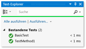 Einfacher Test bestanden