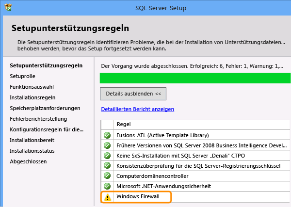 Warnung der Windows-Firewall