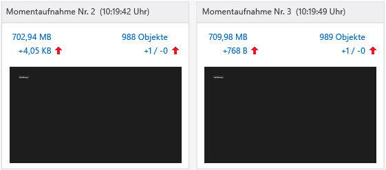 Momentaufnahme 2 und Momentaufnahme 3