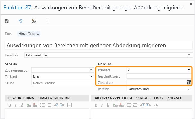 Funktionsarbeitsaufgabenformular