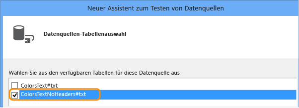 Textdatei auswählen