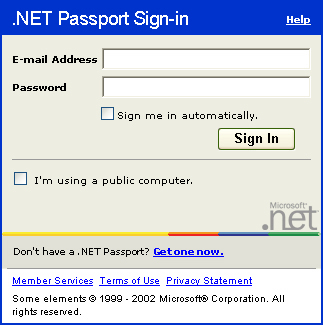 .NET Passport Full Sign-In Module