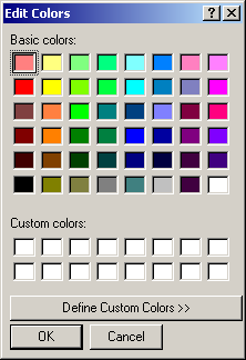 Color dialog box