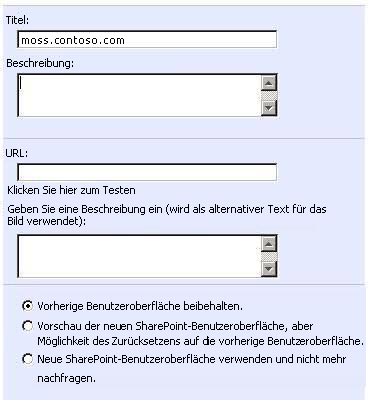 Ändern der Benutzeroberfläche auf Websiteebene