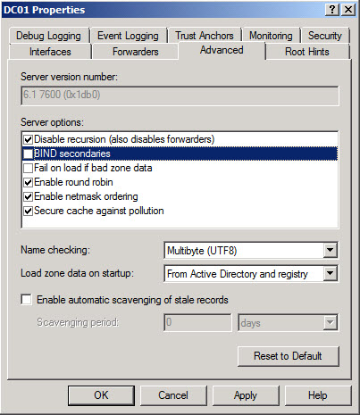 Dns Round Robin Dialog Box