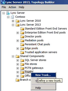 Dateistrukturbildschirm des Lync Server-Topologie-Generators