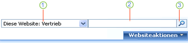 Suchbenutzeroberfläche auf Siteebene
