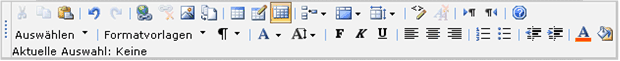 HTML-Bearbeitungssymbolleiste