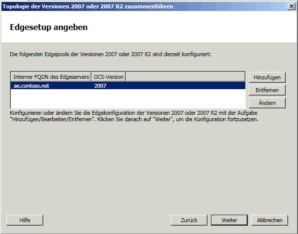 Topologie zusammenführen – Edgesetup angeben (Dialogfeld)